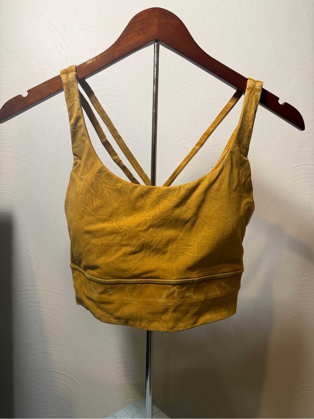 Lululemon Energy Bra Longline Ice Dye Ice Wash Spiced Bronze Size 10 B-D Cup - Picture 2 of 7